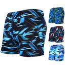Terrific Swimming Trunks Eye-catching High Elasticity Quick Dry Sharp Printing Swimming Shorts