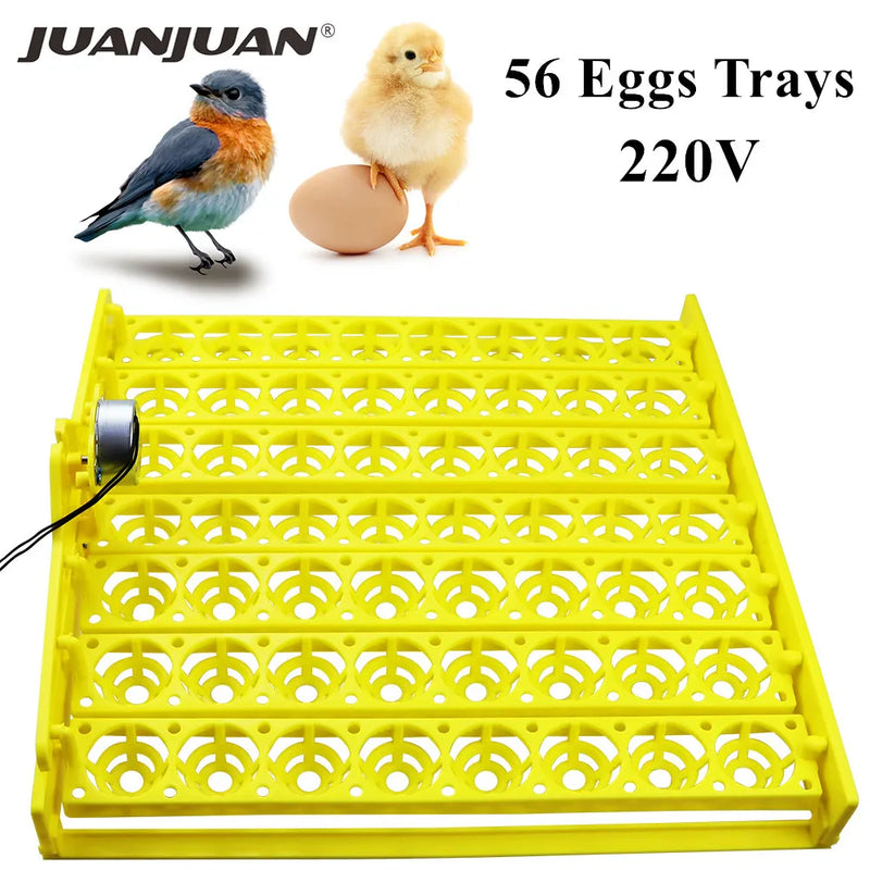 Egg Incubator Automatic Turning Tray 56 154 Bird Eggs Duck Chicken Eggs Hatching Machine 220V Incubator Trays Auto Turn Motor
