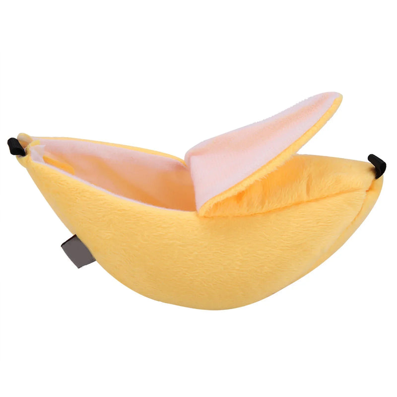 Hamster Cotton Nest Banana Shape House Hammock Bunk Bed House Toys Cage For Sugar Glider Hamster Small Animal Bird Pet Supplies