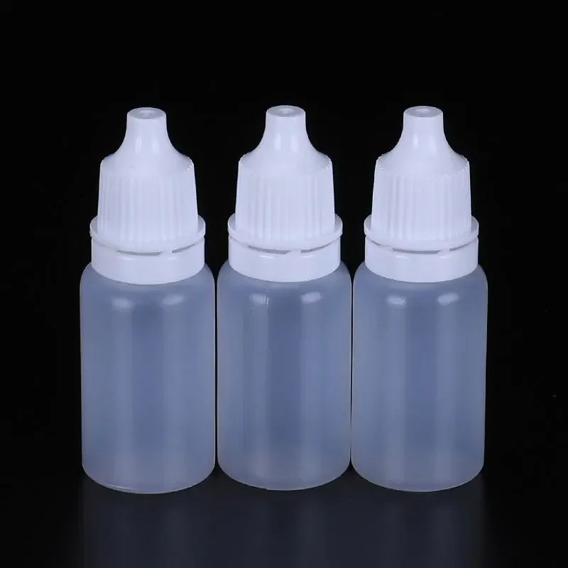 50 قطعة 5/10/15/20/30/50 مل زجاجة بلاستيكية فارغة بالقطارة طلاء زيت تجميل زجاجة قابلة للضغط قابلة لإعادة التعبئة لتخزين مستحضرات التجميل بالجملة