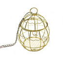 1pc Random colors Parrot toy metal cage Bird chewing toys Small pet hamster feeding toys Fruit basket Rabbit foraging Bird toys