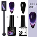 LILYCUTE 7ML 9D Cat Magnetic Gel Polish Set Semi Permanent Soak Off UV LED Glitter Nails Magnet Stick Black Gel Needed