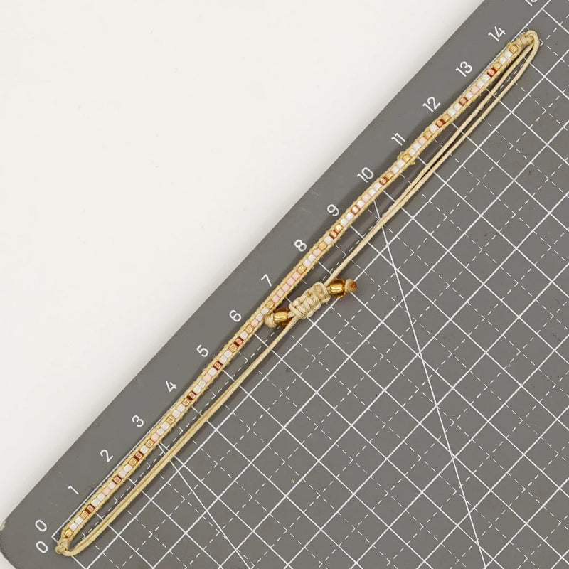 Women Miyuki Seed Beaded Bracelet Boho Jewelry Handmade Gift Rope Chain Charm Bracelets for Teen Girl Friendship Pulsera