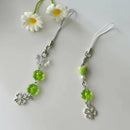 Handmade Beaded Phone Chain Four Leaf Clovers Cellphone Charm Colorful Keyring Pendant Cellphone Charm Accessory