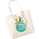 Cartoon Earth Space Little Prince Shopping Bag Women Pattern Handbag Casual Large Top-handle Bags for Women