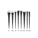 7/11pcs K Makeup brushes Powder Contour Foundation Make up brush Flame Blusher Eyeshadow Detail Eye Crease Plastic Handle synthe