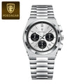 POEDAGAR Luxury Man Quartz Watch Sport Military Watch For Men Waterproof Luminous Date Chronograph Stainless Steel Men's Watches