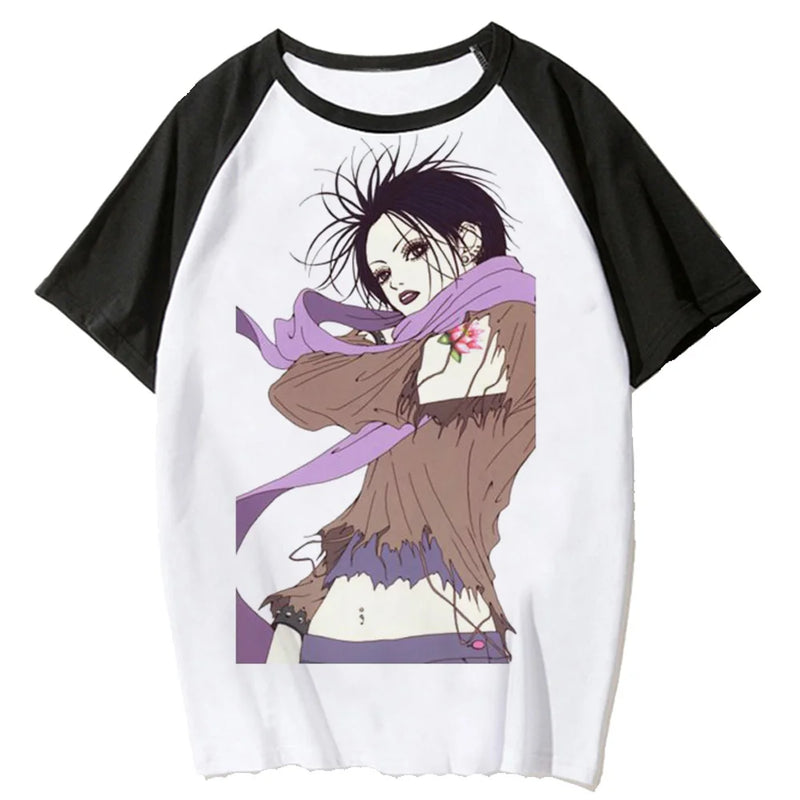 Nana t-shirts women Y2K streetwear funny top girl 2000s clothing