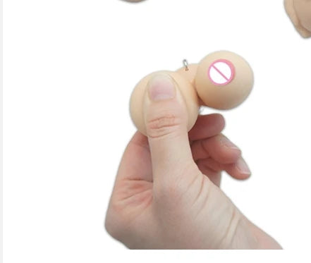 Llavero de senos, llavero de pechos para amantes, llavero de metal sexy con senos, llaveros individuales, regalos para mujer, llavero para hombre