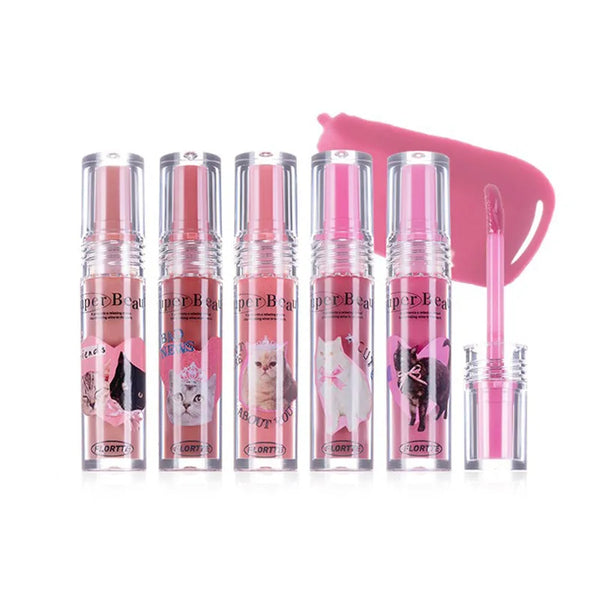 FLORTTE Lip Plumper Gloss Essence Moisturizing Korean Lipstick Lip Oil Lip Glaze Base for dark lips