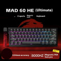 AI MADLIONS Mad60 Mad68 HE Mechanical Keyboard Magnetic Switch Madcatz Mad60he Wired Game Keyboard Rapid Trigger Custom Keyboard