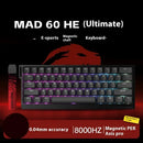 AI MADLIONS Mad60 Mad68 HE Mechanical Keyboard Magnetic Switch Madcatz Mad60he Wired Game Keyboard Rapid Trigger Custom Keyboard