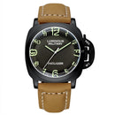 Automatic Watches for Men Mechanical Genuine Brown Leather Yellow Green Military 44mm Luxury Rose Gold Reloj Hombre Baratos
