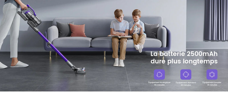 Aspiradora inalámbrica Honiture S14 de 450 W y 38 000 PA, de mano, con batería extraíble, electrodoméstico inteligente inalámbrico, duración de 50 minutos.