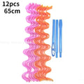 12pcs Heatless Hair Curlers Magic Wave Formers Spiral Hair Rollers Wavy Curlers Women Hairstyle Roller Hair Styling Tools
