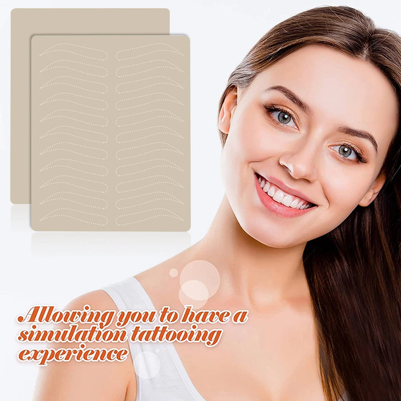 3/5/10PCS Eyebrow Tattoo Practice Skin Latex Microblading Practice Skin Tattoo Skin Practice Sheet Special Eyebrow Designs