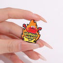 Funny Meme Fire Haha Enamel Pins Custon Cartoon Decorative Brooches Backpack Shirt Lapel Badge Jewelry Gift Memes For Friends