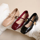 أحذية ماري جين النسائية الجديدة 2024، أحذية أنيقة غير متعبة، فم ضحل، أحذية مسطحة بكعب منخفض للنساء