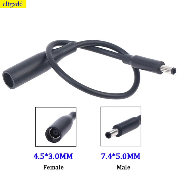 Cltgxdd 1 piece FOR Dell laptop 7.4 * 5.0 male to 4.5 * 3.0 mm female DC power charging converter adapter cable adapter