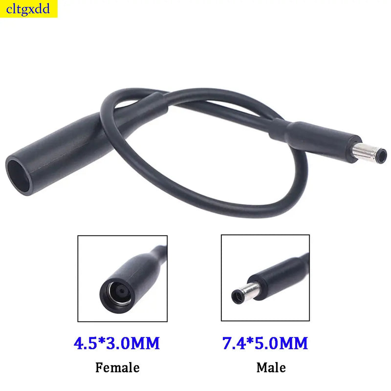 Cltgxdd 1 piece FOR Dell laptop 7.4 * 5.0 male to 4.5 * 3.0 mm female DC power charging converter adapter cable adapter
