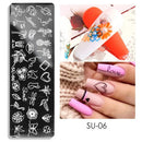 Christmas Nail Stamping Plates Cute Penguins Bear Winter Decor Deer Snowflakes Nail Stencils Printing Templates