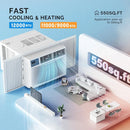 12000-BTU Window Air Conditioner with Heat Window AC Unit & Heater Combo with APP & Voice Smart Control Timer Function