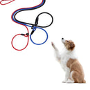 Strong Slip Lead Dog Leash Adjustable Loop High-density Nylon Braided Rope Training Leash for Large Medium Small Dogs