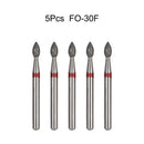 5Pcs/Bag Dental Diamond Burs Drill FG 1.6mm Bur For High Speed Handpiece Denspay Dental Bur Polishing Whitening Lab Material