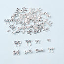 TSZS 10pcs Luxury Kawaii Bow Nail Art Charms 3D Japanese Alloy Bow Tie Jewelry Nail Rhinestone Decoration DIY Access