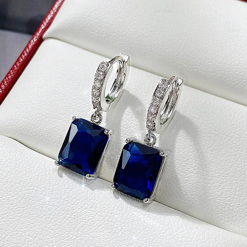 2024 New Bride Engagement Wedding Jewelry Elegant Shiny Mosan Diamond Beautiful Gift Milan Girl Fashion Pendant Earrings