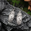 Retro Ethnic Style Carved Pattern Hypoallergenic Earrings Suitable for Women Fashionable Elegant Charming Jewelry Girls Gifts