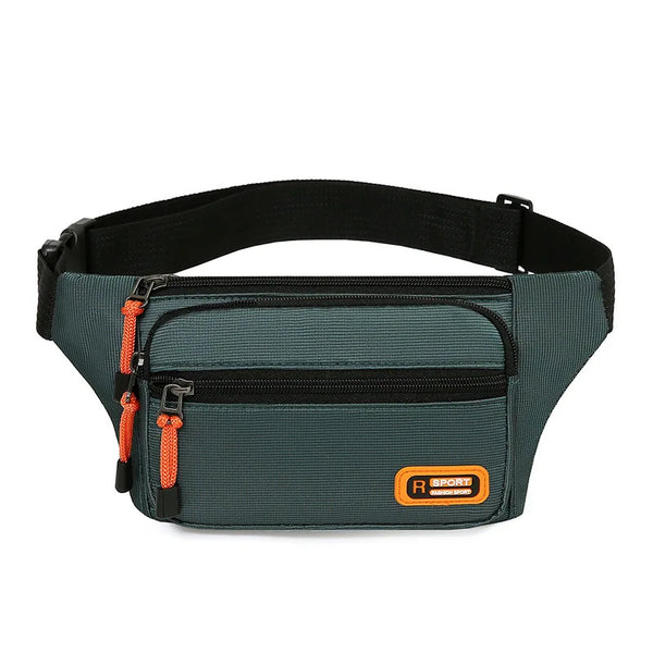 Waterproof Men Waist Bag Fanny Pack Fashion Running Chest Bag Unisex Sling Crossbody Bag Casual Hip Belt Bag Men Waist Packs