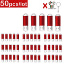 50Pcs/lot USB 2.0 Flash Drive 128MB 1GB2GB 4GB 8GB Pen Drive 16GB Pendrive 32GB USB Stick 64GB Memory Flash Disk Free Laser Logo