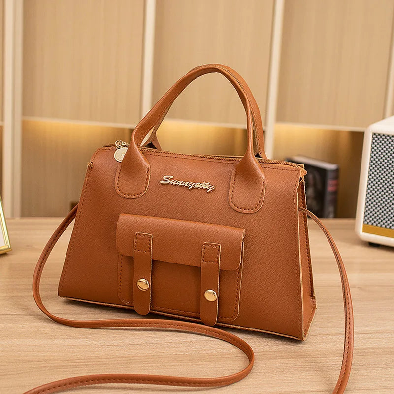 Women's Bag New Korean Version Beautiful,Fashionable, Simple, Solid Color Crossbody Small Square Bag, Small Design, Shoulder Bag