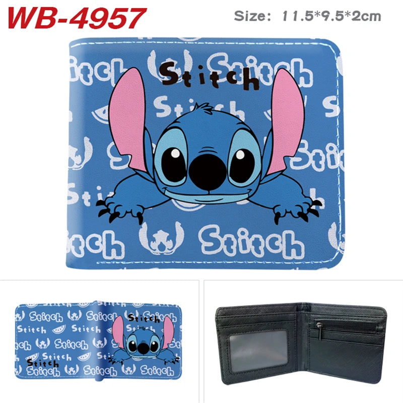 Miniso Cartoon Stitch Wallet Short Purse with Coin Pocket