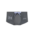 New low-rise boxer swimming trunks seaside printed letters sports casual quick-drying men's swimming trunks