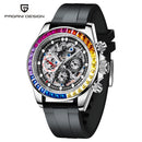 PAGANI DESIGN Top Super Brand Mechanical Automatic Watch Men's Ceramic bezel Rainbow Business Waterproof Watch Relogio Masculino