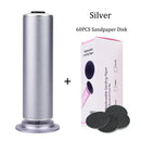 Herramientas eléctricas para pedicura, lima para pies, removedor de callos y piel muerta, máquina para limpiar y cuidar los pies, papel de lija de repuesto.