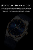 BINBOND New Authentic Youth Men's Quartz Watchwith Fashion Leather Strap Waterproof Luminous Calendar Luxury Business Men Watch
