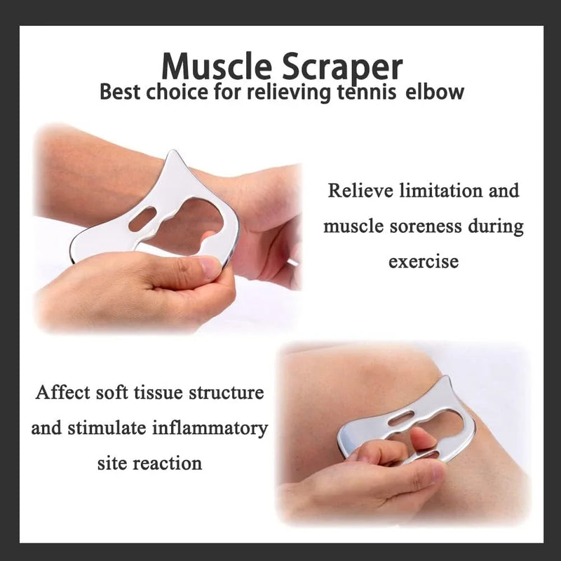 1/2/4/5/7pcs Stainless Steel Gua Sha Scraping Massage Tool IASTM Tools Help Relieve Sore Muscles,Soft Tissue Mobilization Tool