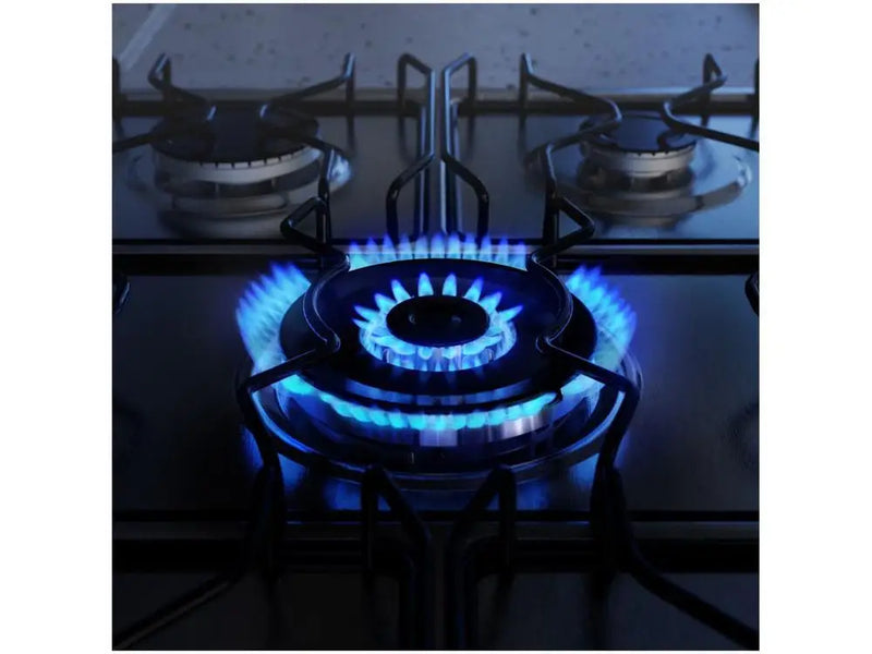 5-Bocas Electrolux Stove Black Glass Table VaporBake FE5GP - Bivolt