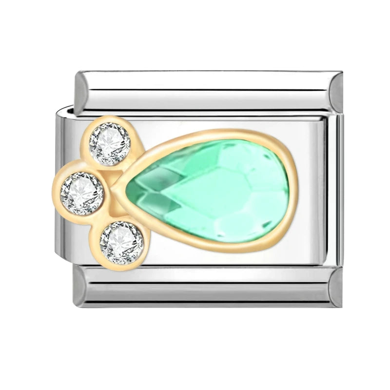 3D Charm Bracelet Rabbit Sun Flower Moont Italian Charm Links Fit 9mm Bracelet Stainless Steel Jewelry DIY Making Birthday Gift