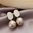 Arrival Korean Light Luxury Elegant Imitation Pearl Dangle Earrings For Women Fashion Sweet Water Drop Jewelry Gifts 2023 New