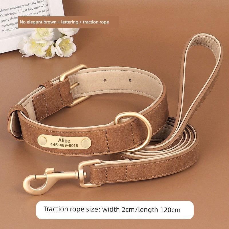 Medium-Sized Dog Jarre Aero Bull Corgi Double Layer Anti-Strangulation Dog Collar