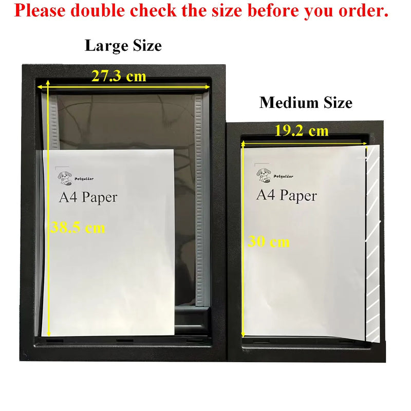 Large Big Dog Door for Wooden Doors High Quality ABS Flame PVC Enter Outer Flap Anti Raining Cover Extra Insulated Cold Weather