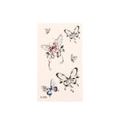 1Sheet Waterproof Temporary Tattoo Sticker 3D Butterfly Theme Fake Tattoo for Women Body Leg Arm Art
