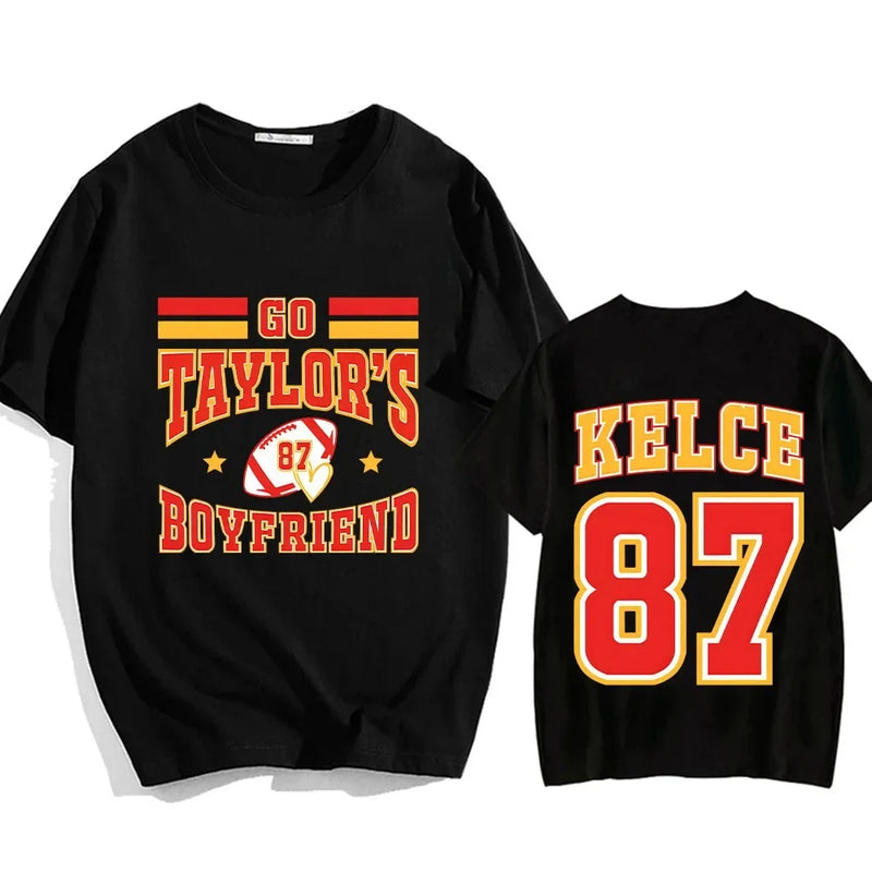 2024 New Summer in My Chieftain Era Travis Kelce T-Shirt Fashion Pop Cotton T-Shirt Printed High Quality O-Neck Short Sleeve