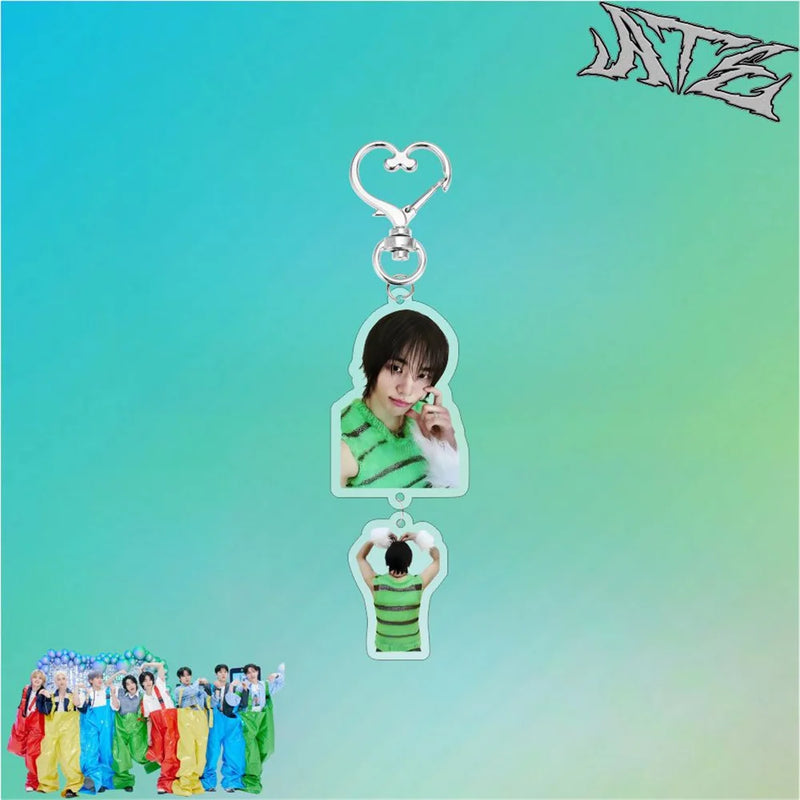 Korean Boys Group New Album ATE Keychain Felix Hyunjin Bangchan Lee Know Changbin Seungmin Charm Keyring KPOP Merch Accessory