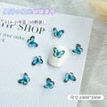 30PCS 3D Acrylic Butterfly Nail Art Charms Parts Glitter Accessories For Manicure Decor Nails Decoratoin Supplies Material Tool