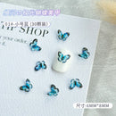 30PCS 3D Acrylic Butterfly Nail Art Charms Parts Glitter Accessories For Manicure Decor Nails Decoratoin Supplies Material Tool